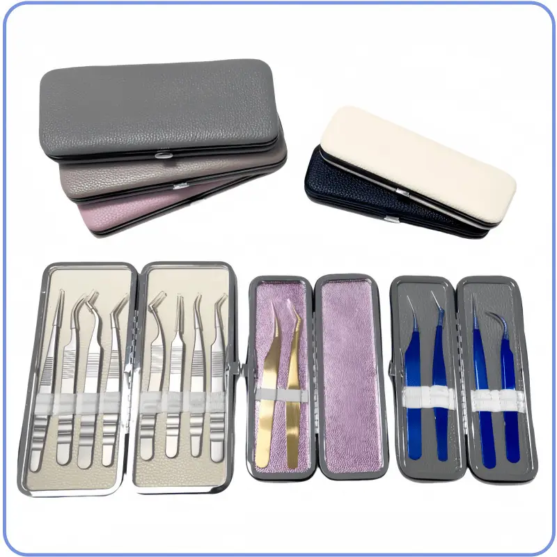 Dust-Proof Eyelash Tweezers Storage Box White - Image 11