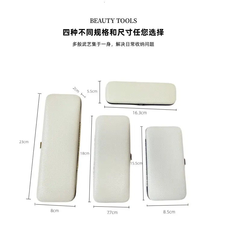 Dust-Proof Eyelash Tweezers Storage Box White - Image 14
