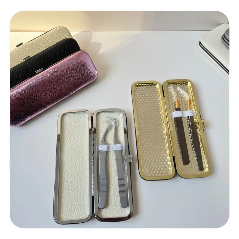 Dust-Proof Eyelash Tweezers Storage Box White — feature 29