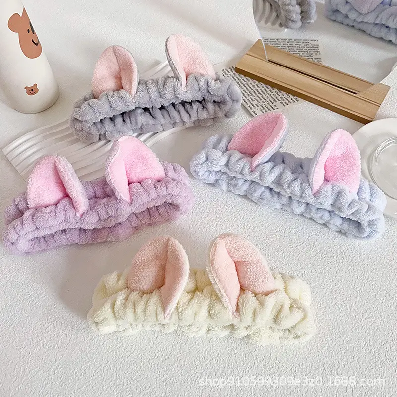 Cat Ear Flannel Headband for Women - Image 11