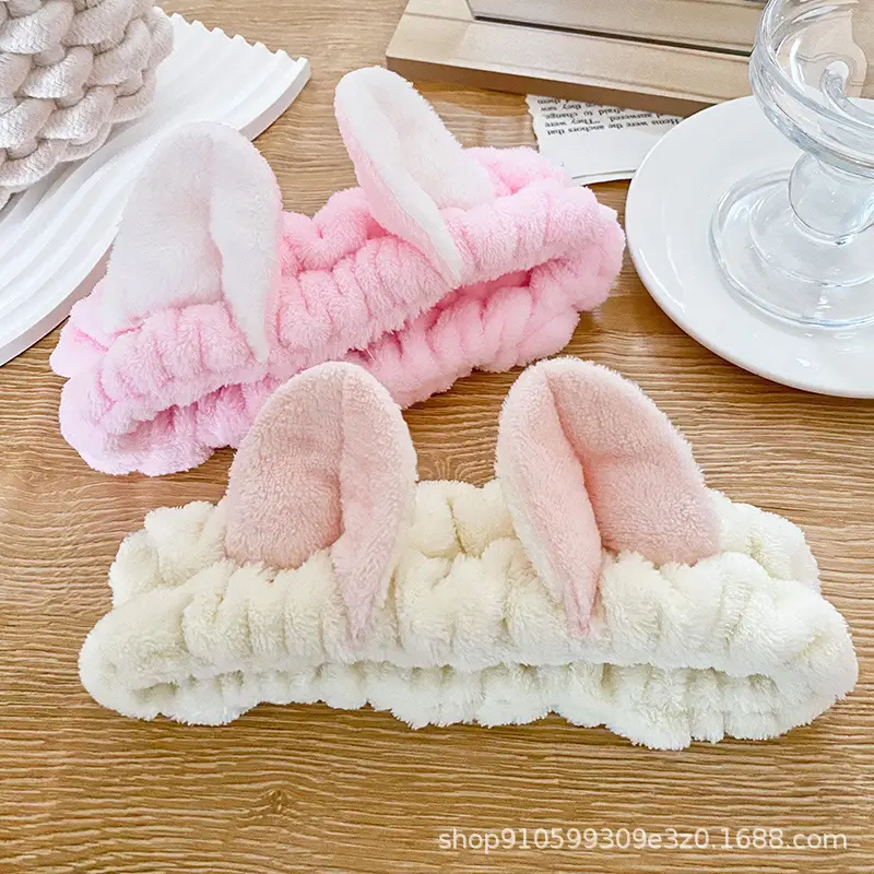 Cat Ear Flannel Headband for Women - Image 13