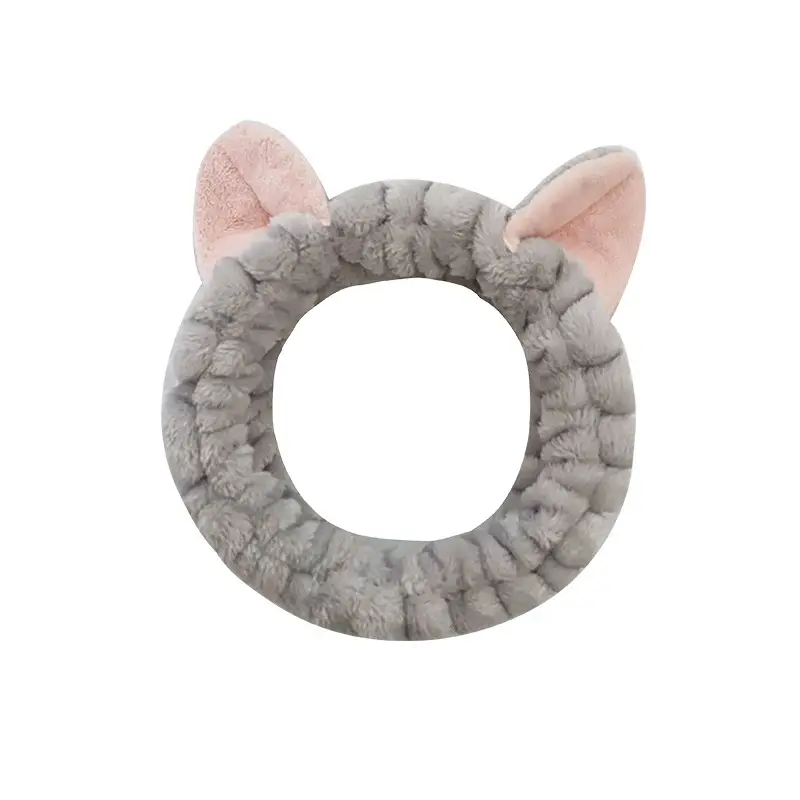 Cat Ear Flannel Headband for Women - Image 14