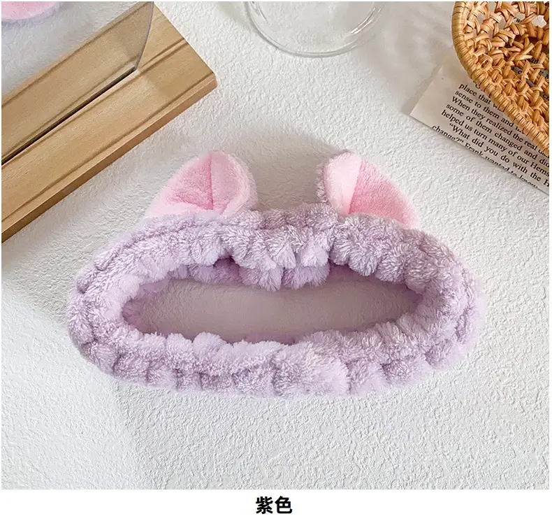 Cat Ear Flannel Headband for Women — feature 24