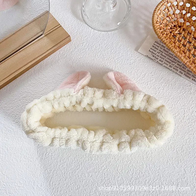Cat Ear Flannel Headband for Women - Image 4