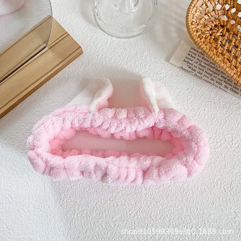 Cat Ear Flannel Headband for Women - Image 5