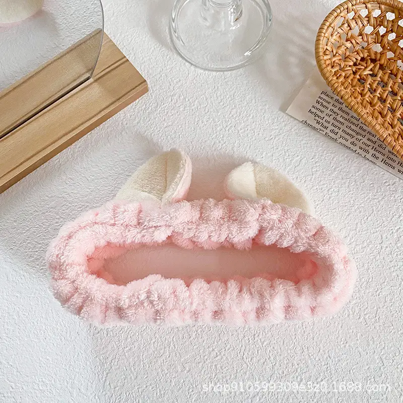 Cat Ear Flannel Headband for Women - Image 6