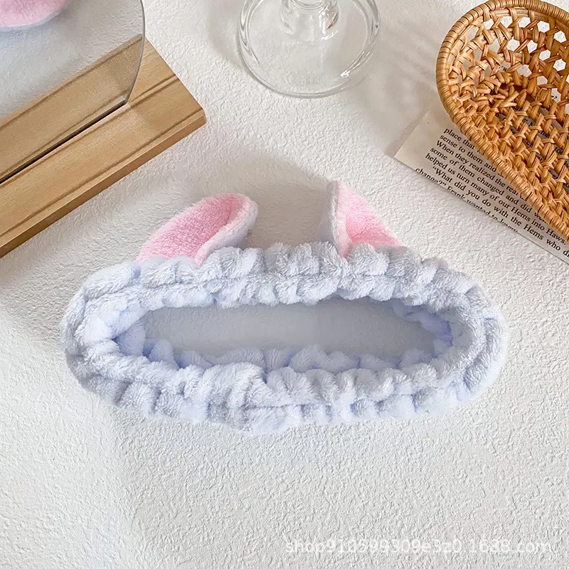 Cat Ear Flannel Headband for Women - Image 7