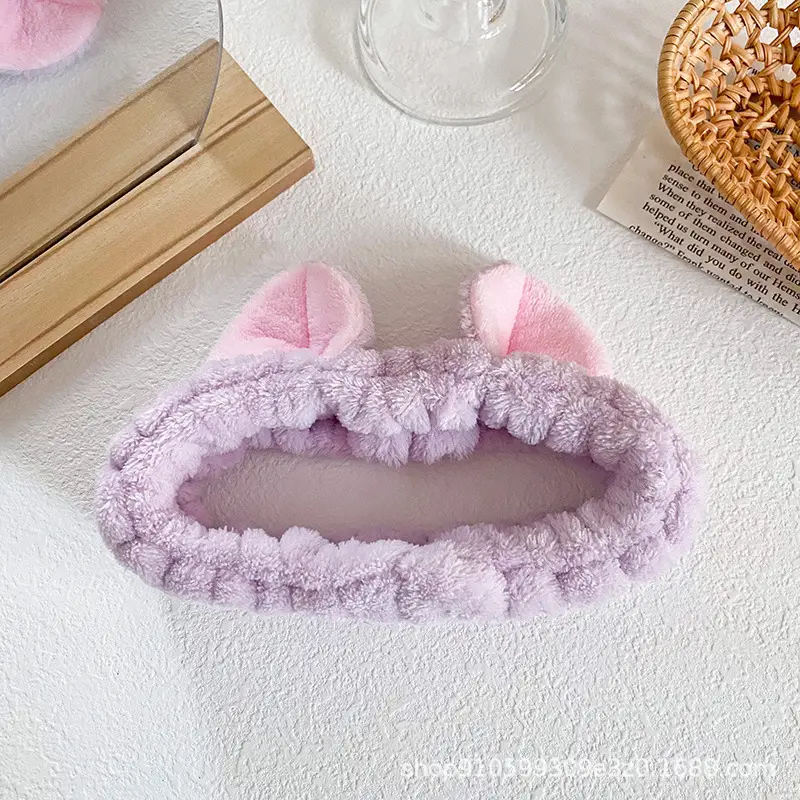 Cat Ear Flannel Headband for Women - Image 8