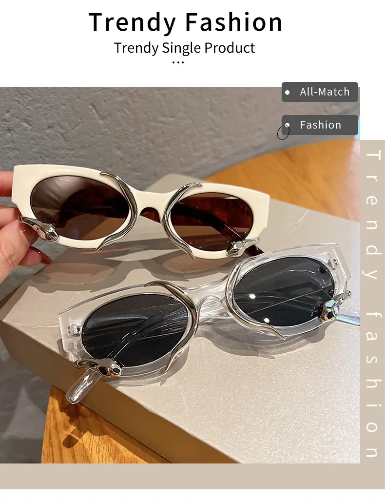 Cross-border Retro Snake Cat Eye Sunglasses Wholesale β feature 4