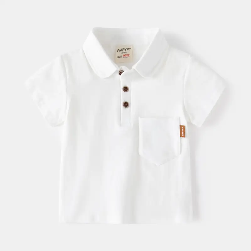 Boys Pure Color Polo T-Shirt 2025 New - Image 6