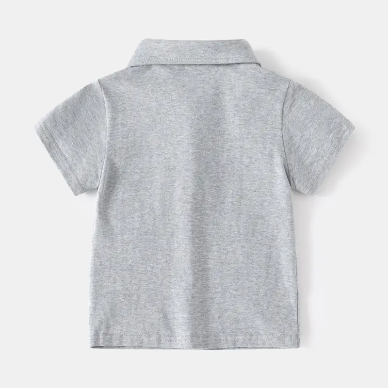 Boys Pure Color Polo T-Shirt 2025 New — feature 4