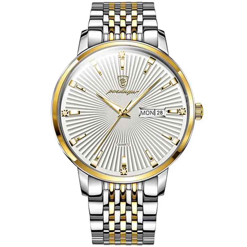 Men's Swiss Waterproof Luminous Watch Black Stainless - Image 3
