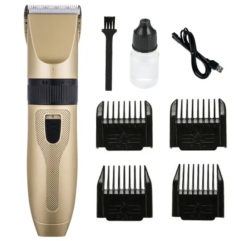 Rechargeable Electric Hair Clipper with 4 Blades & Accessories - Image 9