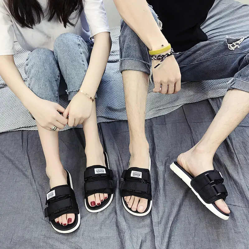 Slippers Women's Summer Outer Wear 2022 New Non-Slip Slides Couples Beach Korean Fashionable Fashion Internet Celebrity Sandals - Image 3
