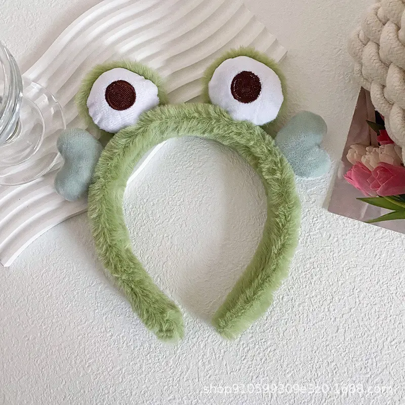 Cute Cartoon Bear & Frog Headbands for Girls