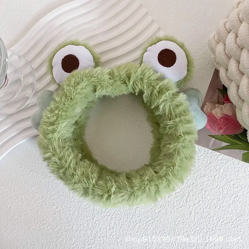 Cute Cartoon Bear & Frog Headbands for Girls