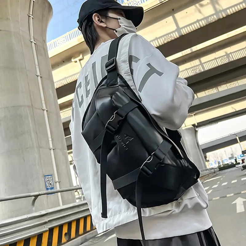 Men's Japanese Tooling Crossbody Bag Large Capacity Casual Shoulder Bag