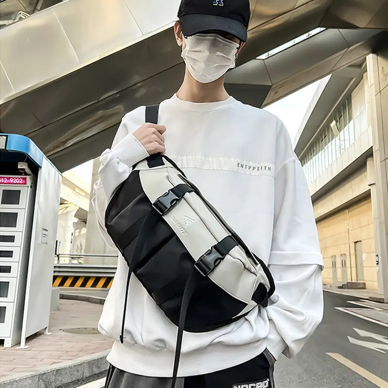 Men's Japanese Tooling Crossbody Bag Large Capacity Casual Shoulder Bag
