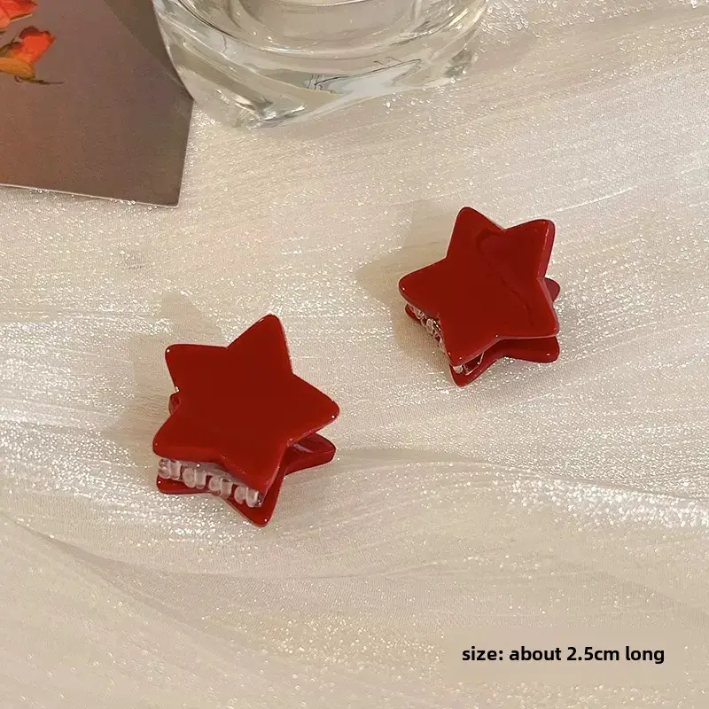 New Year Red Hairpin Women's Side Bangs Clip - Image 6