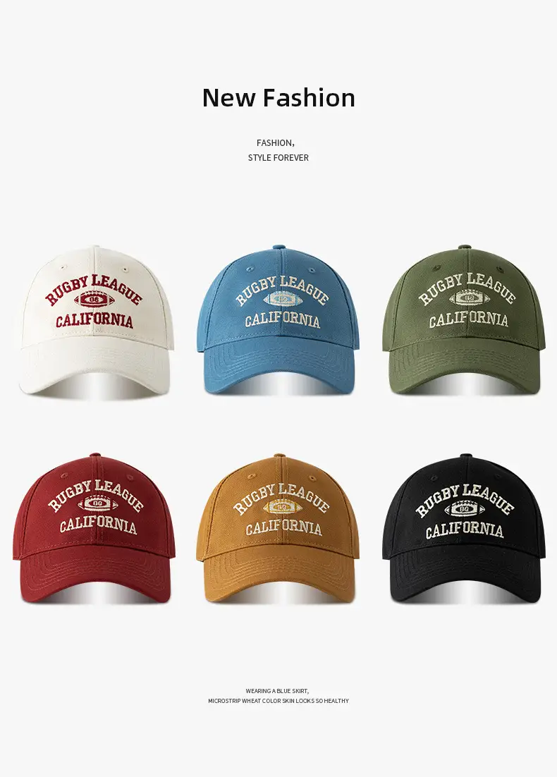 Men Rugby Embroidered Baseball Caps Multi Color — feature 1