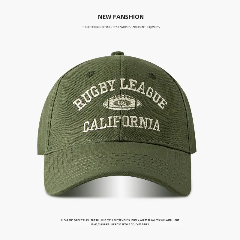 Men Rugby Embroidered Baseball Caps Multi Color - Image 2