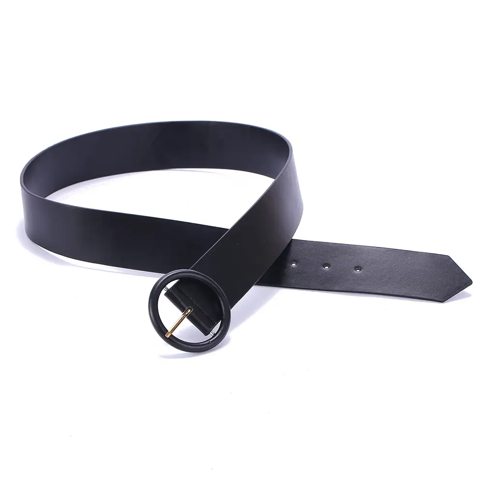 Black Belt with Gold Buckle for Women - Image 4