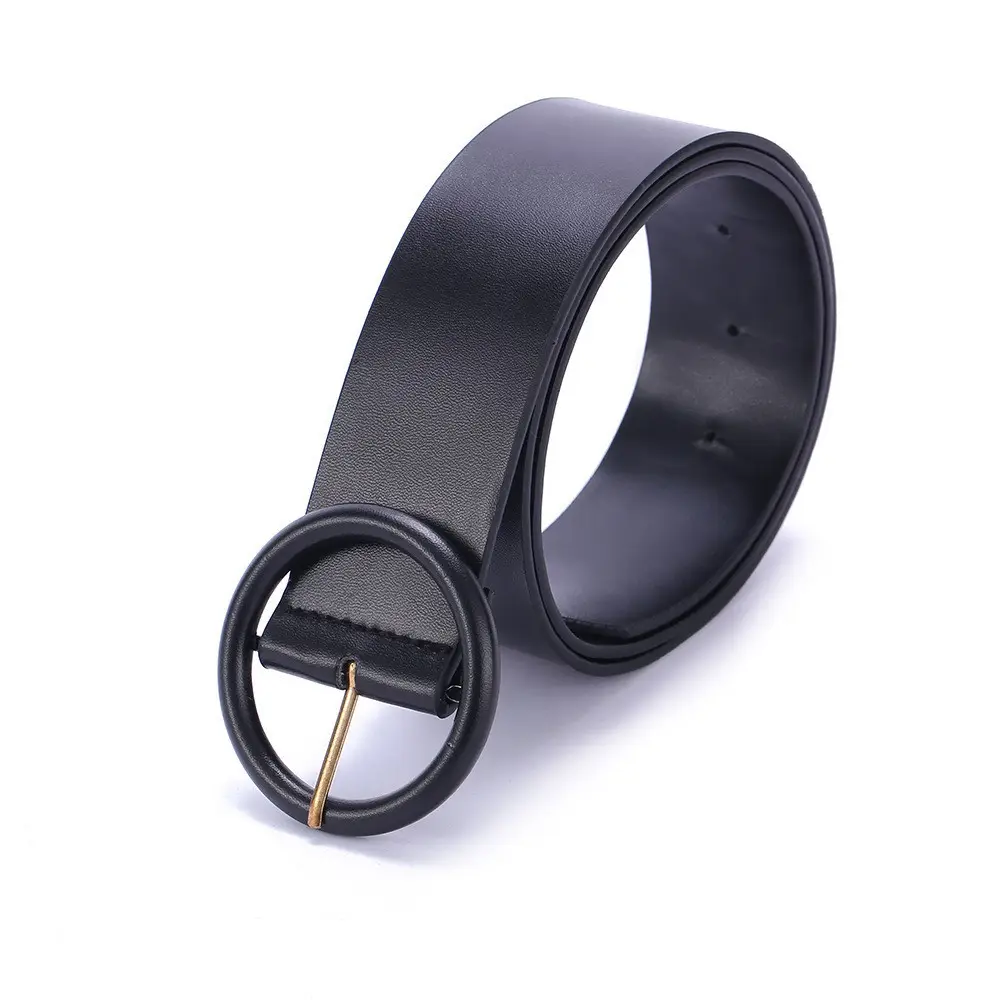 Black Belt with Gold Buckle for Women