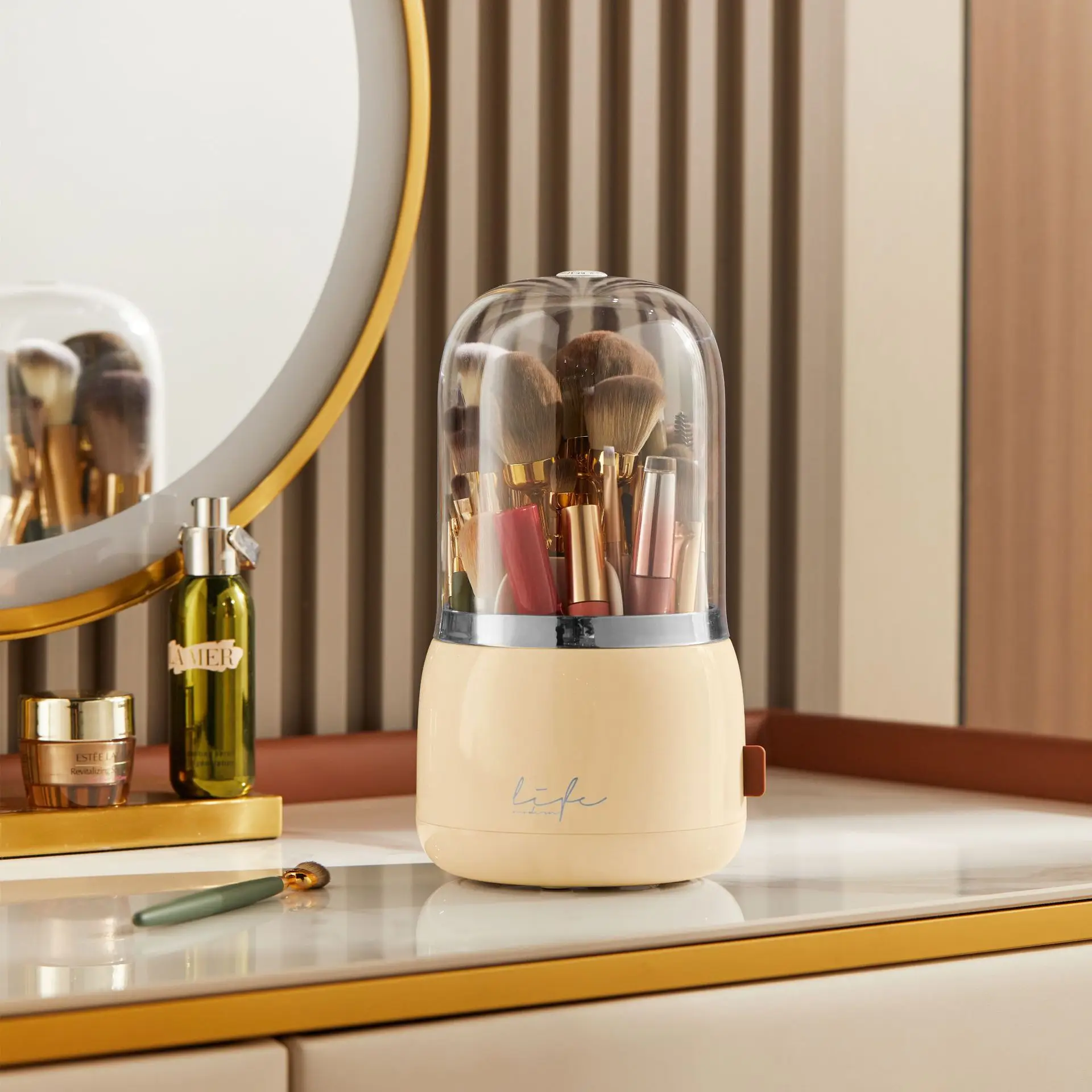 Milk Yellow Cosmetic Cartridge [Rotating Dust-proof Cross-border Exclusive]]