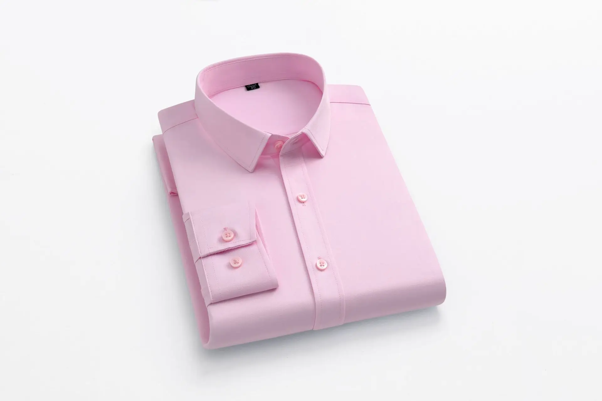 Men's Black Stretch Wrinkle-Free Business Shirt - Image 5