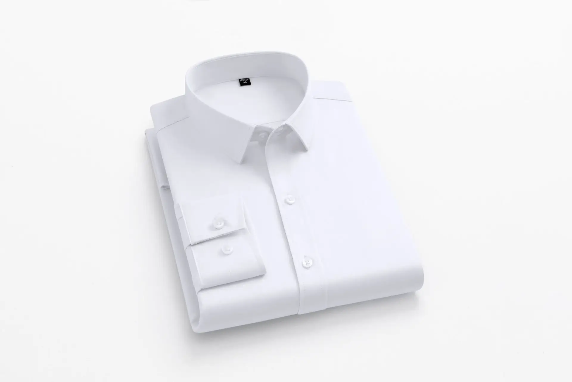 Men's Black Stretch Wrinkle-Free Business Shirt - Image 7