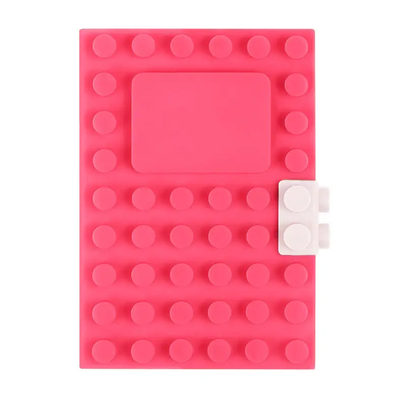 Pink Silicone A6 Notebook with Clasp for Students - Image 14
