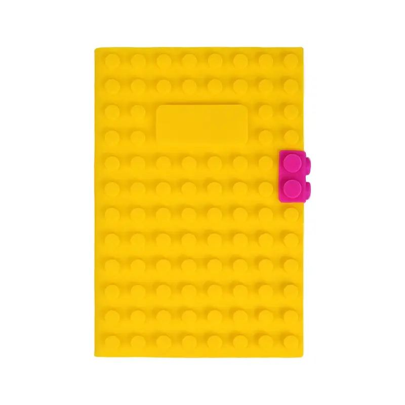 Pink Silicone A6 Notebook with Clasp for Students - Image 2