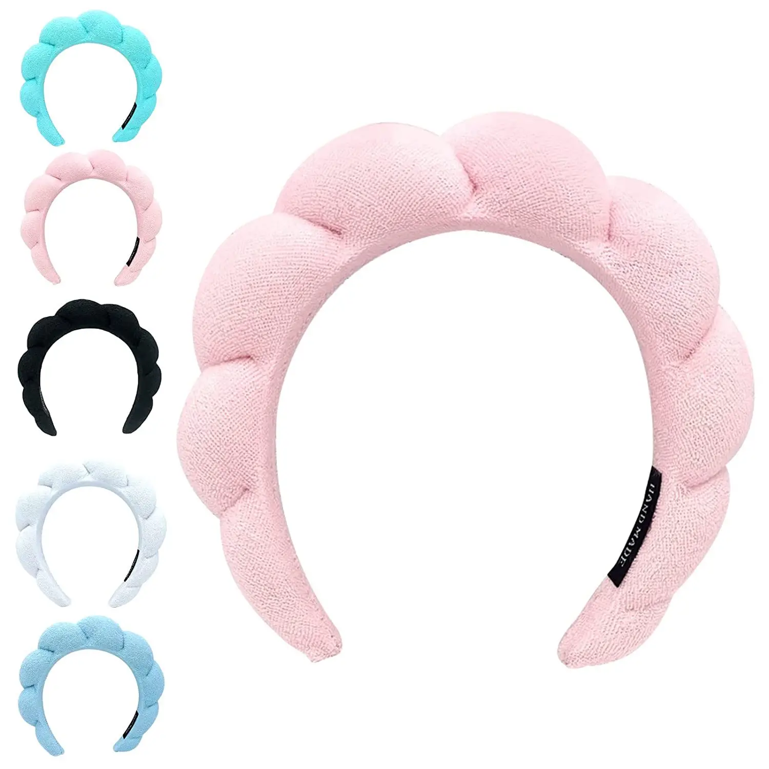Women's Pink Foam Hair Band with Adjustable Strap - Image 29