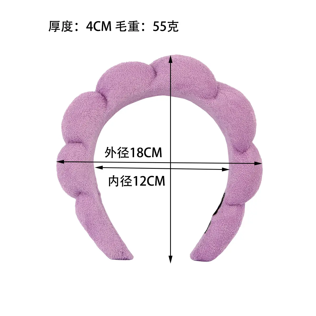 Women's Pink Foam Hair Band with Adjustable Strap — feature 4