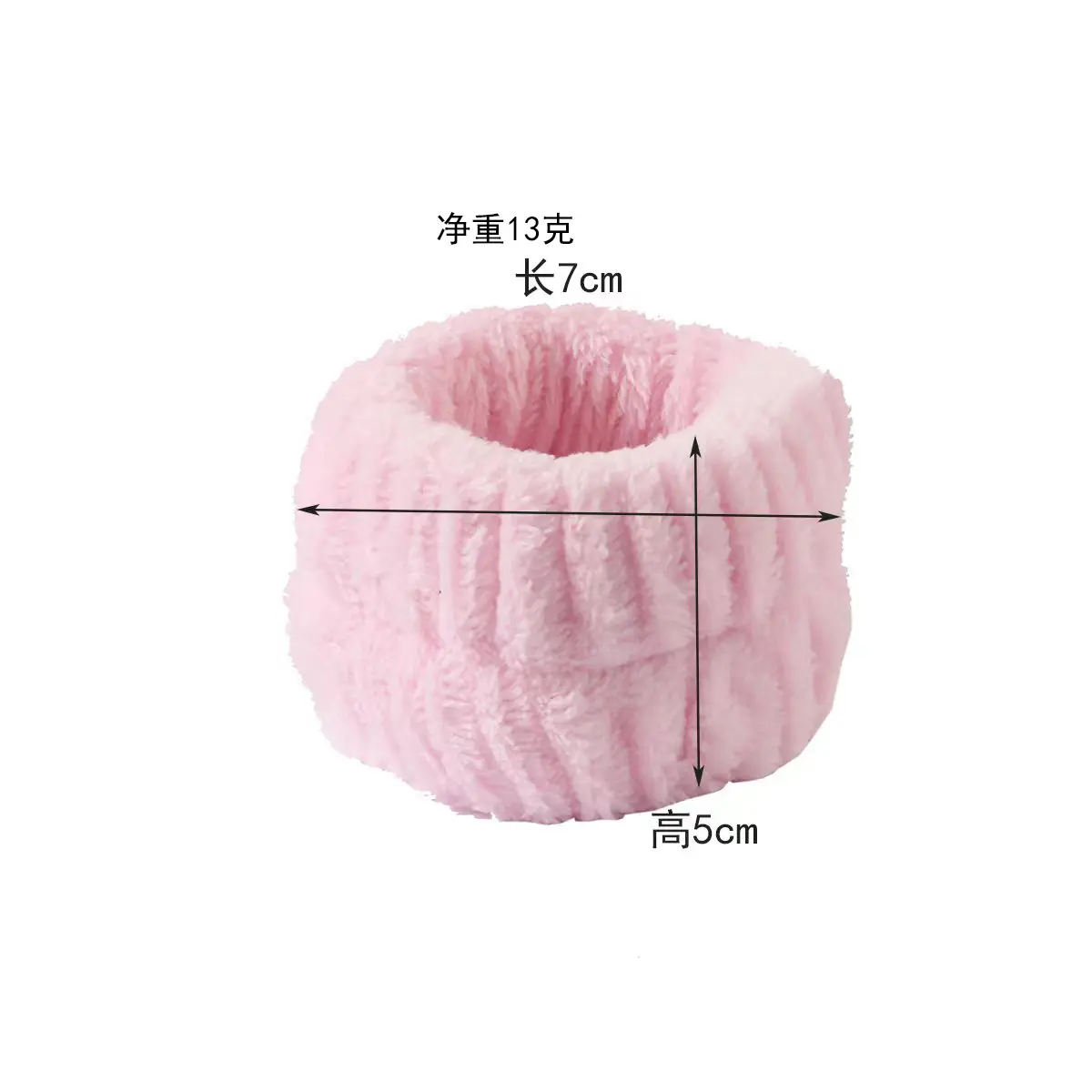 Women's Pink Foam Hair Band with Adjustable Strap — feature 5