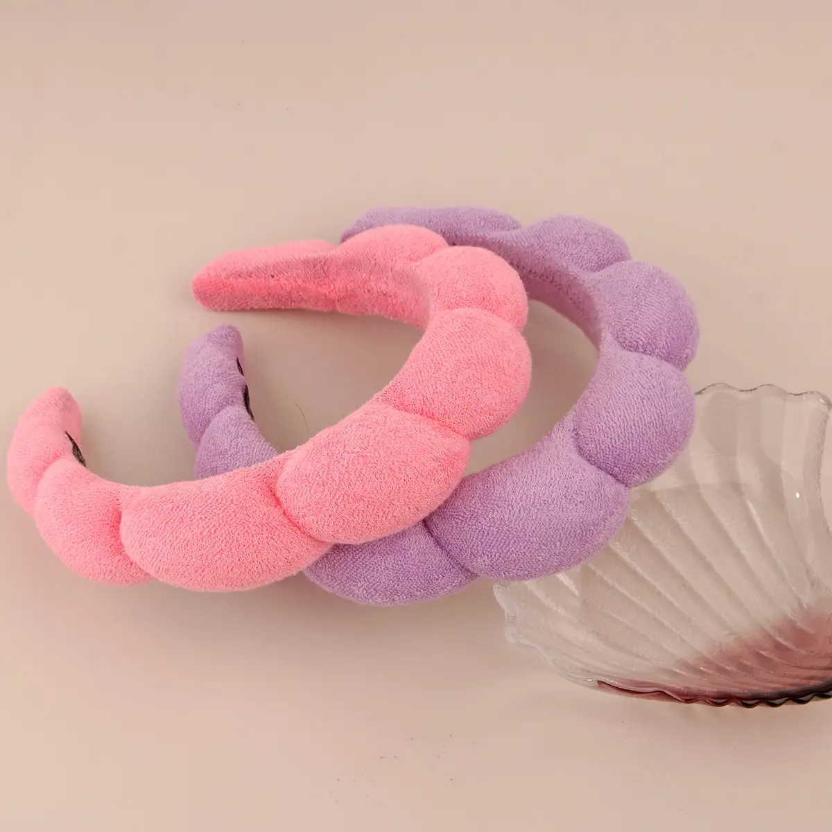 Women's Pink Foam Hair Band with Adjustable Strap — feature 7