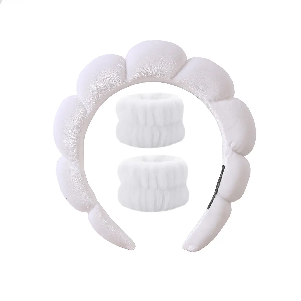 Women's Pink Foam Hair Band with Adjustable Strap - Image 15