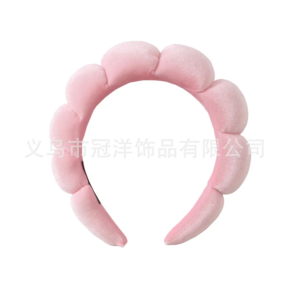 Women's Pink Foam Hair Band with Adjustable Strap - Image 8