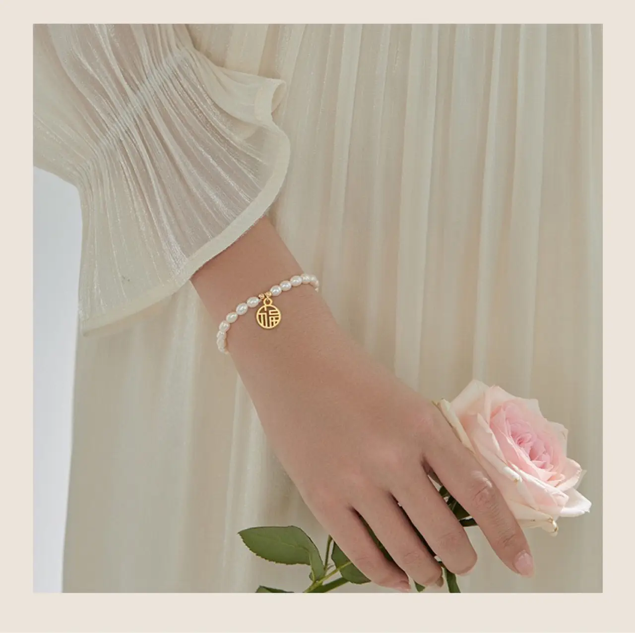 Natural Pearl Bracelet for Women Elastic Average Size — feature 10