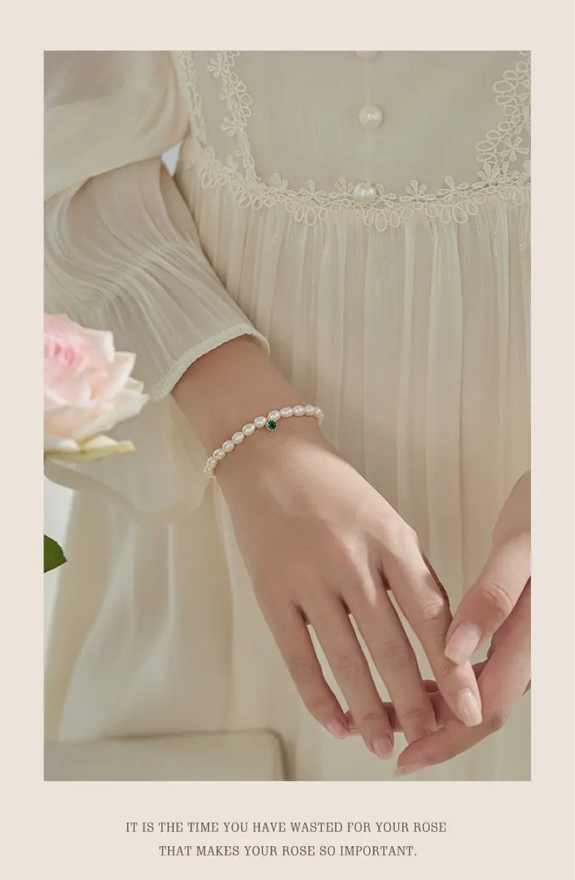 Natural Pearl Bracelet for Women Elastic Average Size — feature 9