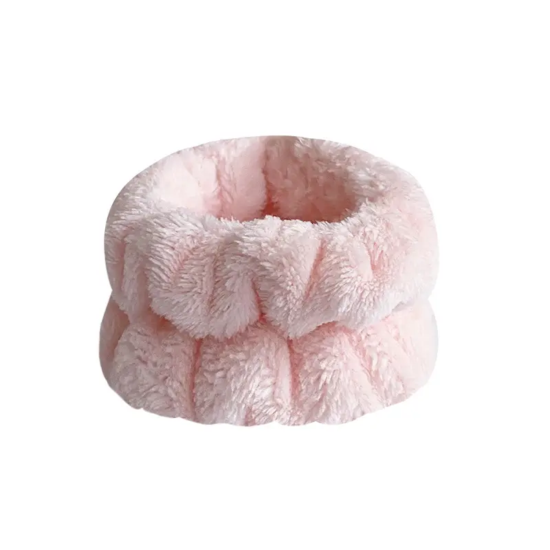 Plush Red White Wristband for Women