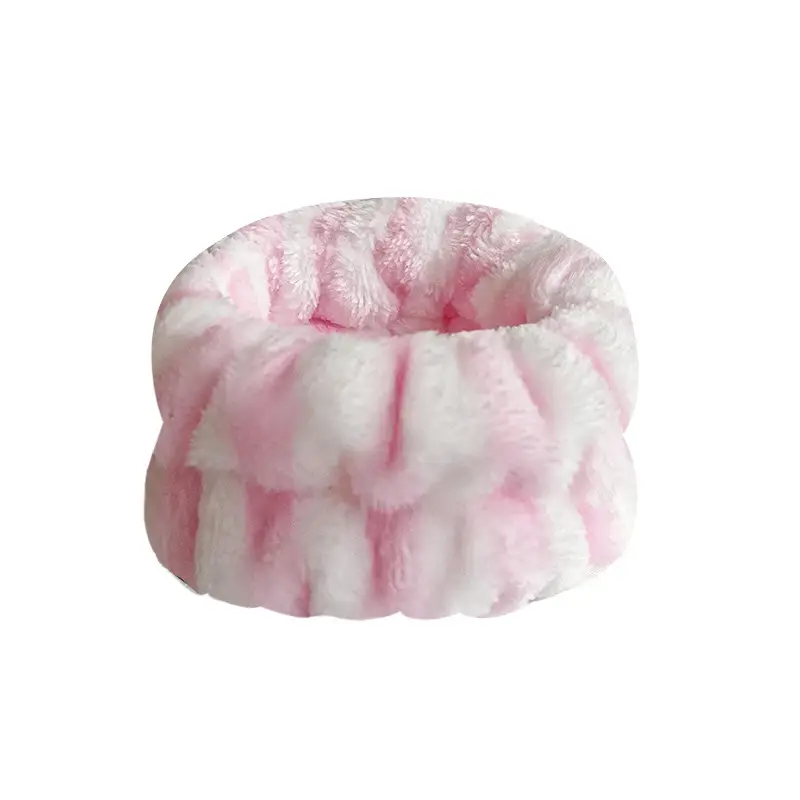 Plush Red White Wristband for Women