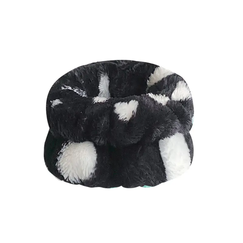 Plush Red White Wristband for Women