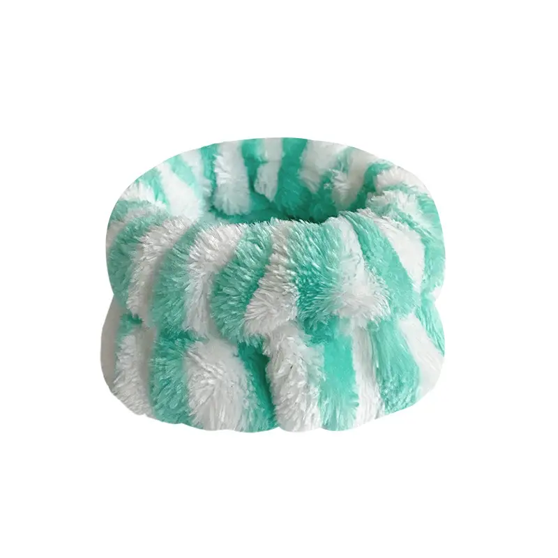 Plush Red White Wristband for Women