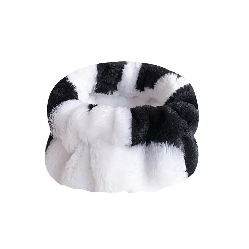 Plush Red White Wristband for Women