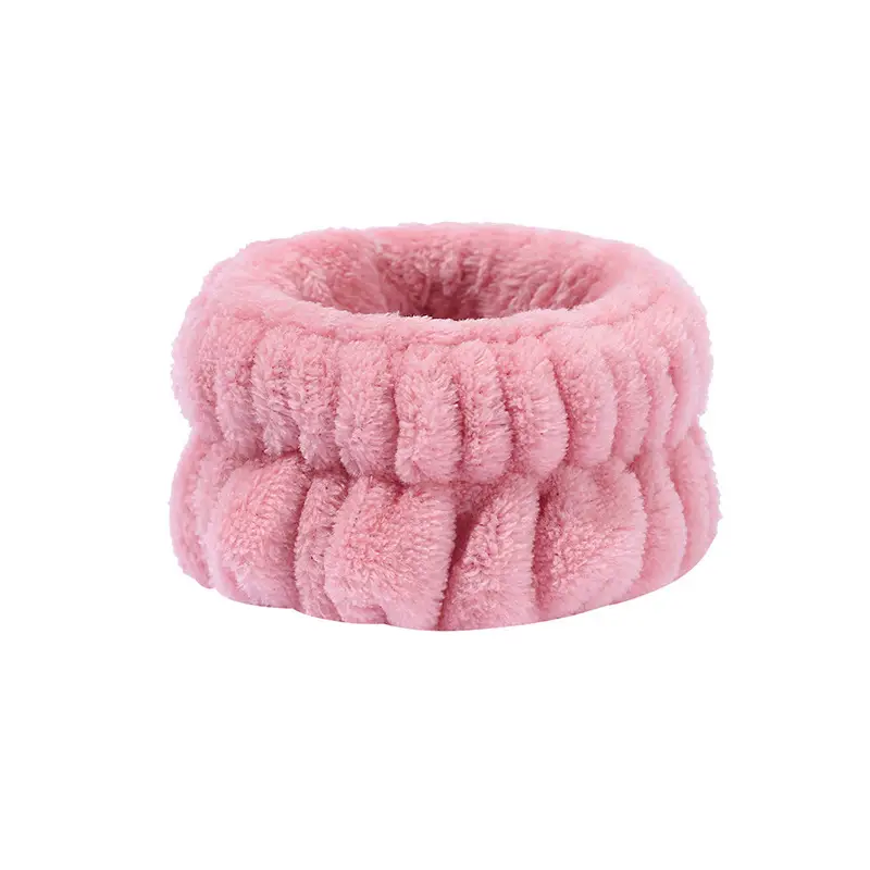 Plush Red White Wristband for Women