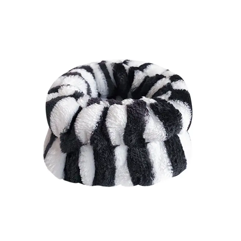 Plush Red White Wristband for Women