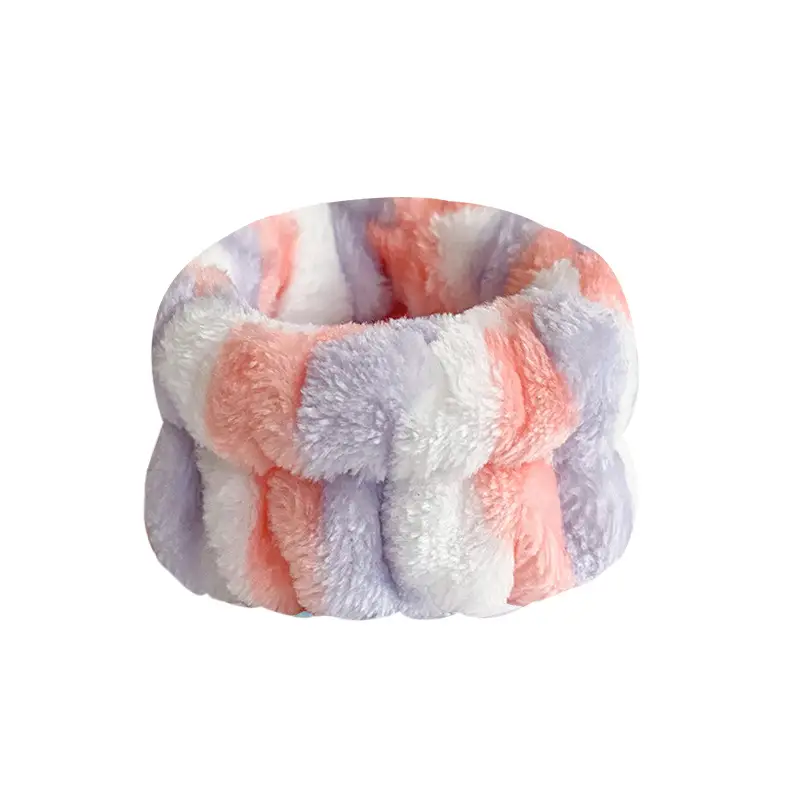 Plush Red White Wristband for Women