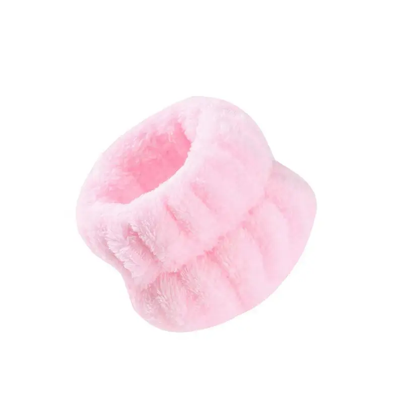 Plush Red White Wristband for Women