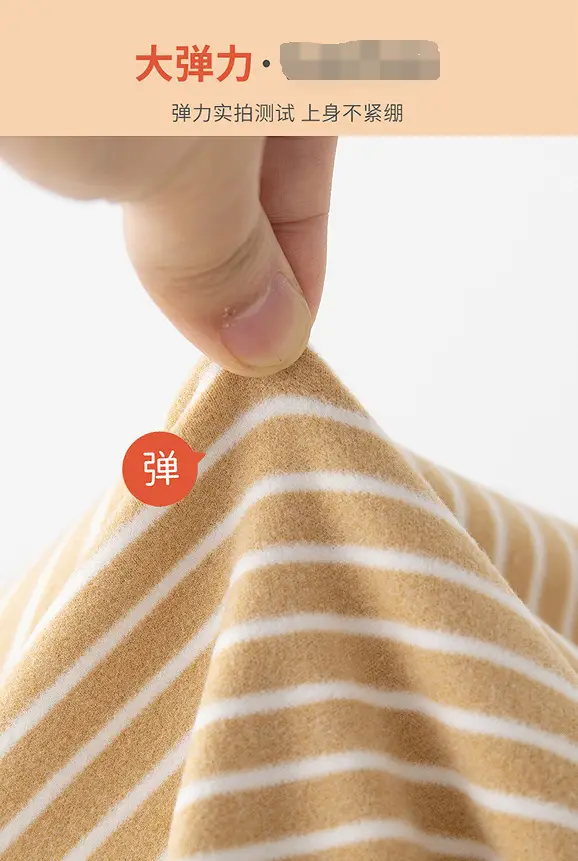 Children Velvet T-shirt Striped Collar All Season — feature 1